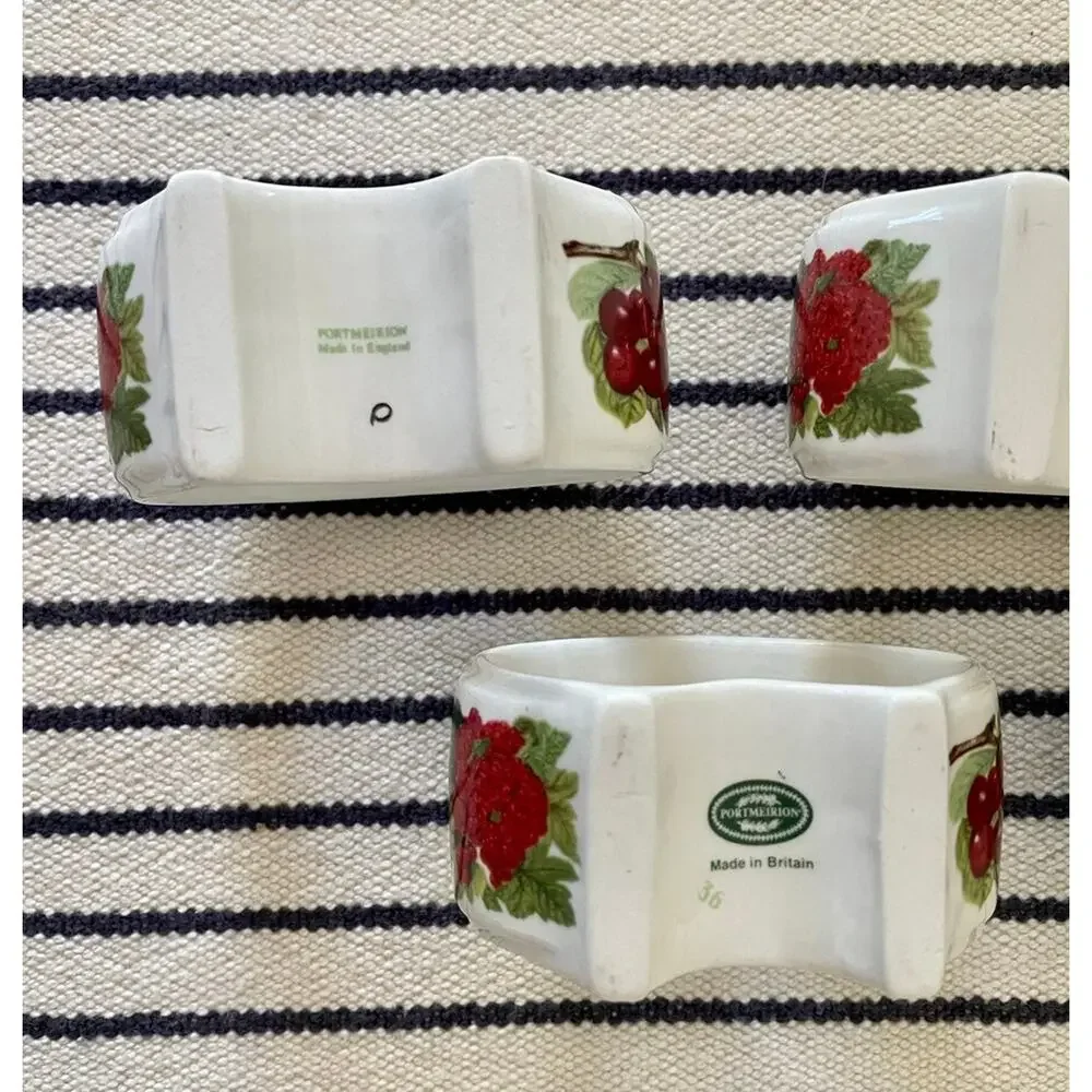 Portmeirion Pomona Napkin Rings Set/5